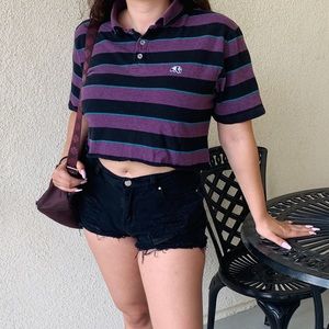 Cropped Striped Collar Shirt ✨✨